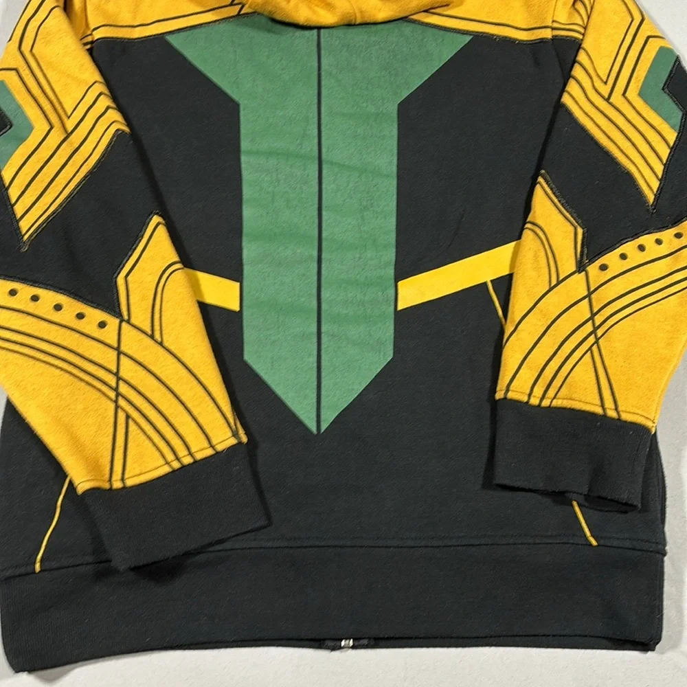 Marvel Loki Hoodie with High Collar and Horns S/M Unisex - Picture 7 of 8